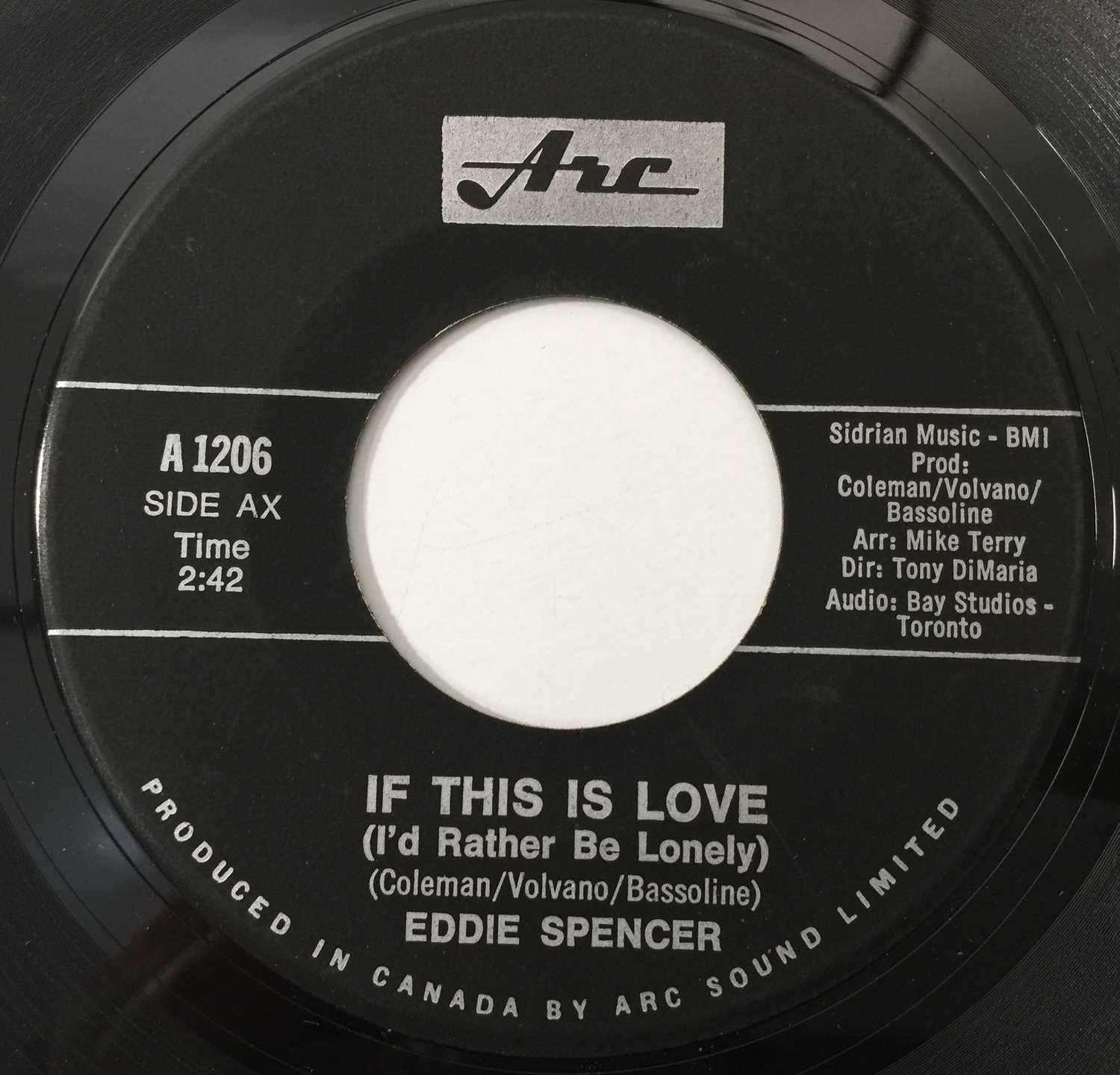 Lot 296 - EDDIE SPENCER - IF THIS IS LOVE (I'D RATHER BE LONELY) (ARC - A1206)
