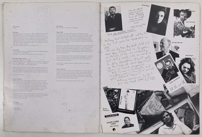 Lot 439 - MARK E. SMITH / THE FALL - A SET LIST / ANNOTATIONS BY MES IN A ANTHONY FROST CATALOGUE.