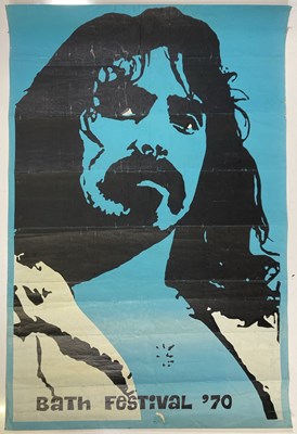 Lot 248 - BATH FESTIVAL OF BLUES 1970  - ORIGINAL FRANK ZAPPA POSTER.