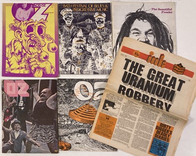 Lot 118 - BATH FESTIVAL OF BLUE & PROG 1970 - PROGRAMME WITH COLLECTION OF OZ MAGAZINES.