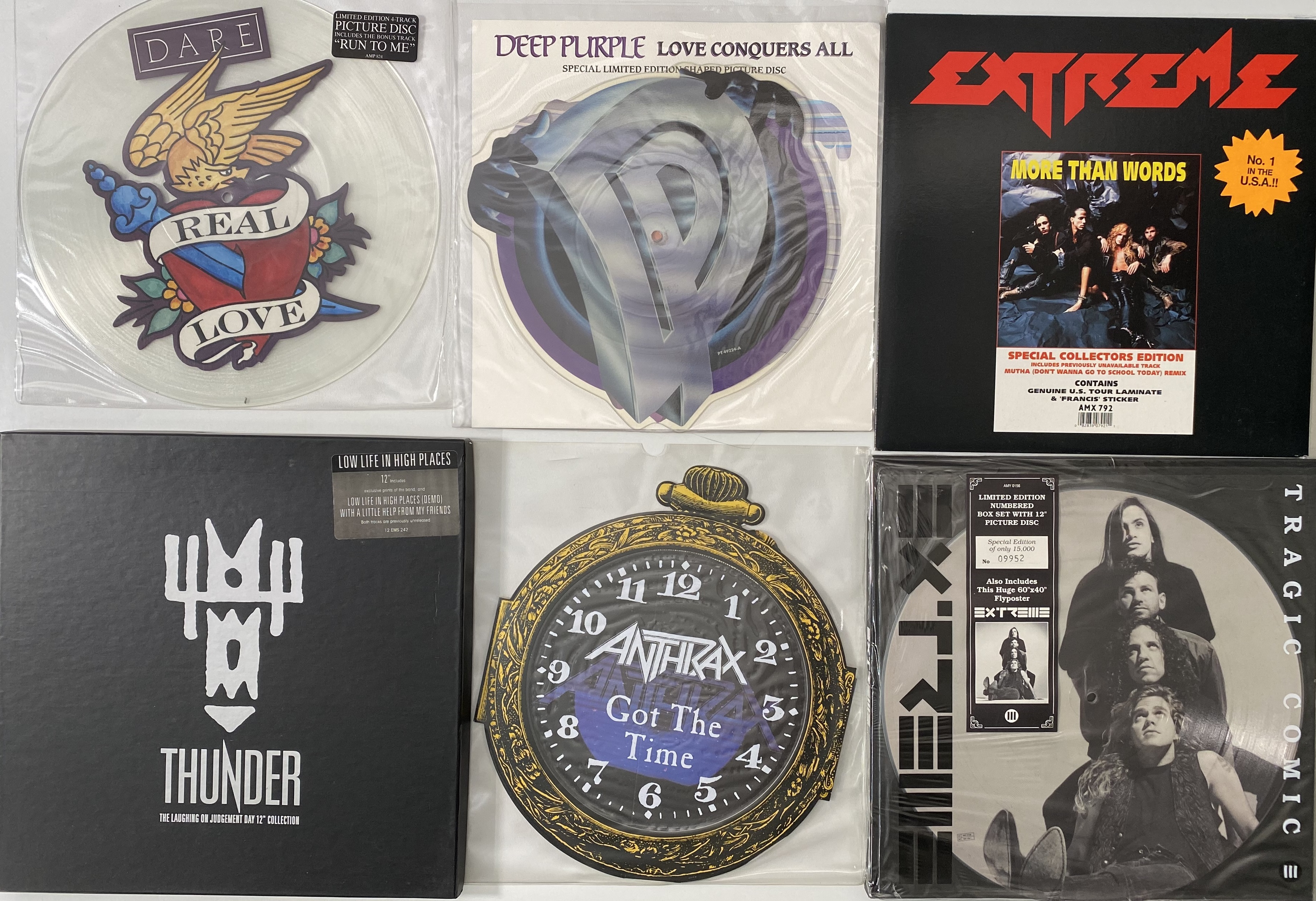 Lot 655 - PICTURE DISCS / SHAPED DISCS - ROCK / METAL