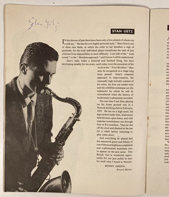 Lot 285 - COLEMAN HAWKINS - A SIGNED PAGER - WITH A SIGNED PROGRAMME.