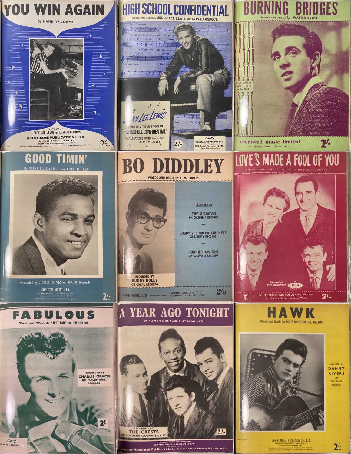 Lot 389 - ROCK N ROLL SHEET MUSIC ARCHIVE.