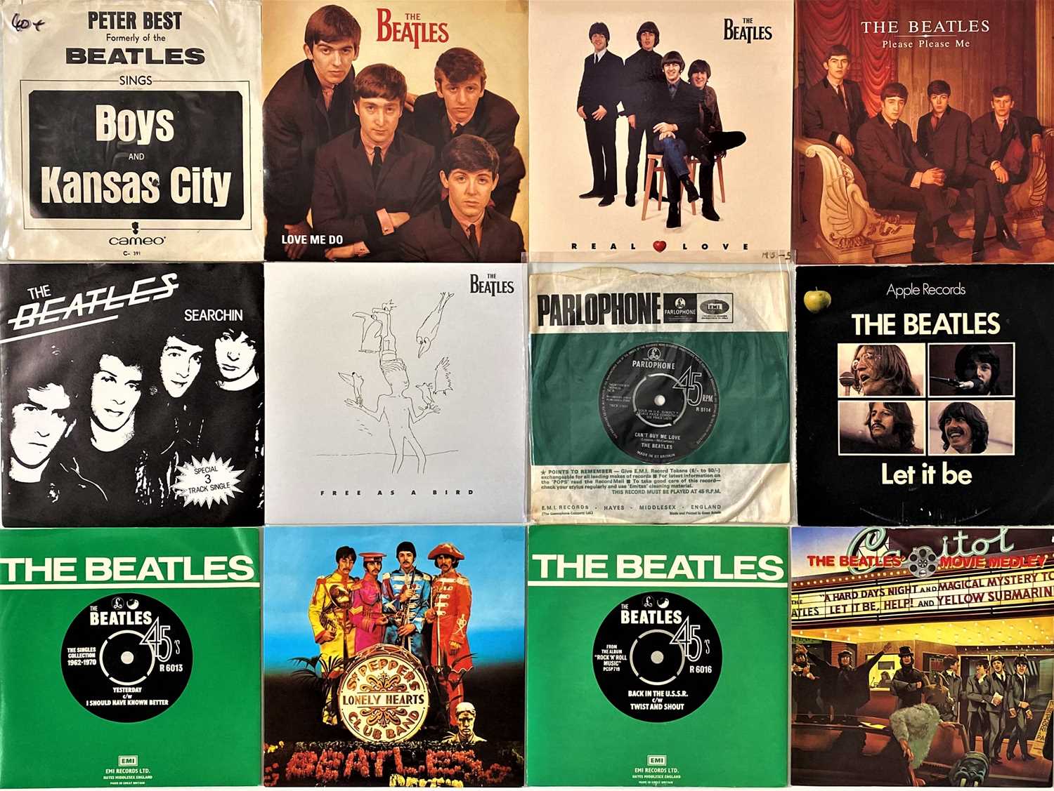 Lot 48 - THE BEATLES - 7" COLLECTION (INC BOX SET)