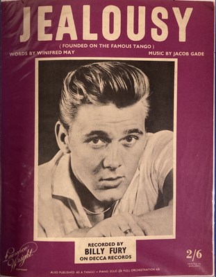 Lot 70 - SHEET MUSIC ARCHIVE INC BILLY FURY.