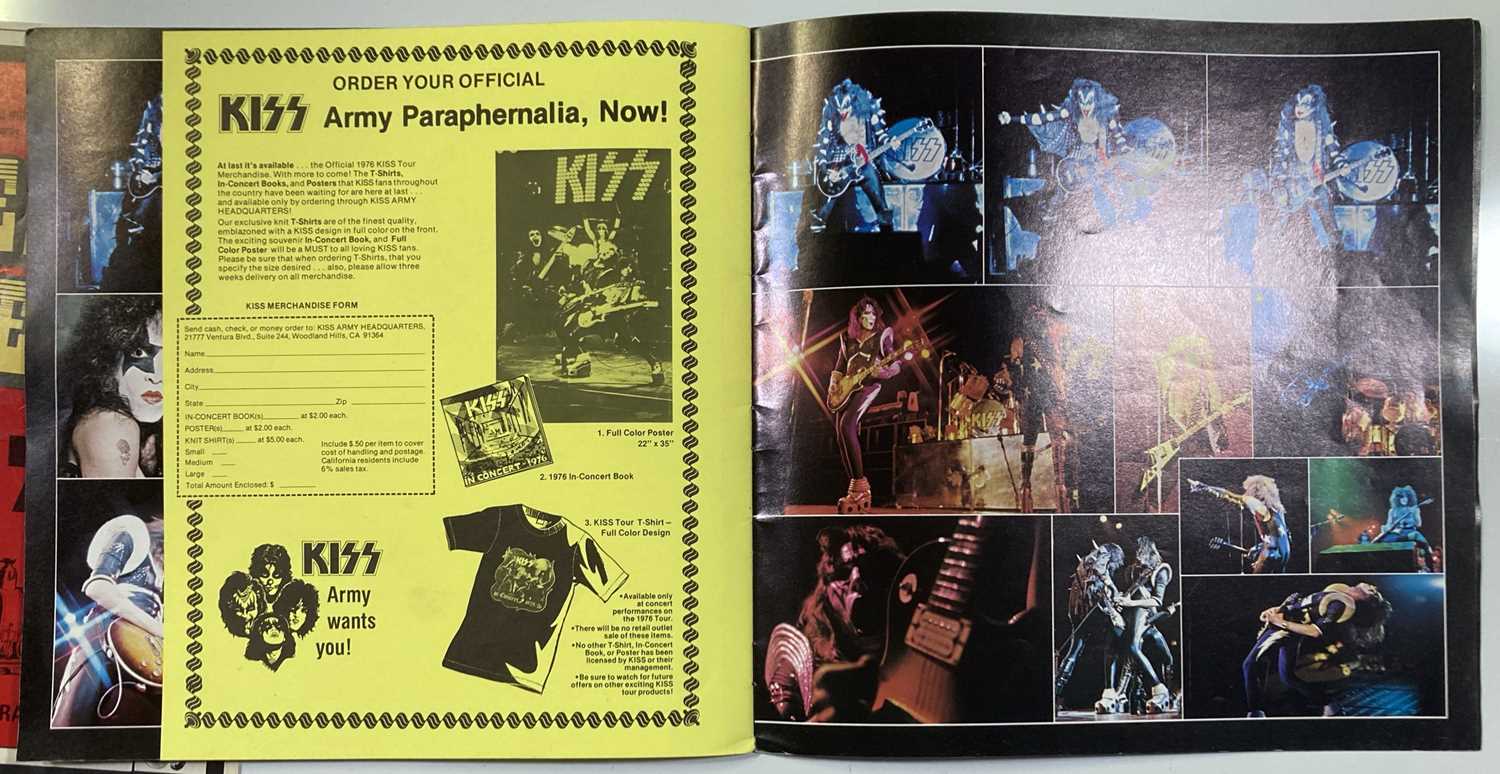 Kiss Rarities Lot 114 - CONCERT PROGRAMMES - 1970S RARITIES INC KISS.