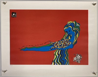 Lot 197 - JEWEL KILCHER - A SIGNED AND NUMBERED LIMITED EDITION LITHOGRAPH.