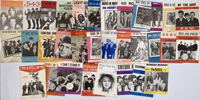 Lot 71 - SHEET MUSIC COLLECTION - ROCK / POP / BEAT 1960S.