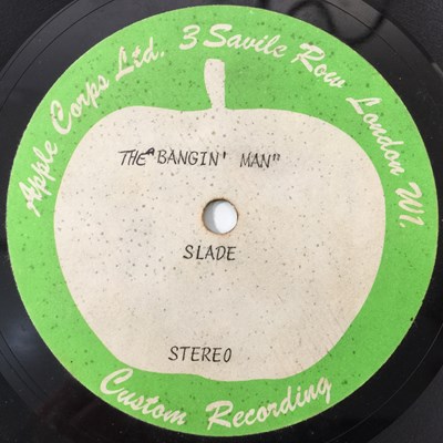 Lot 44 - SLADE - THE BANGIN' MAN/ SHE DID IT TO ME 7" (DOUBLE SIDED APPLE ACETATE)