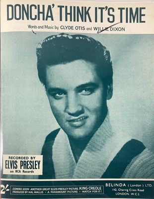 Lot 73 - SHEET MUSIC - ELVIS PRESLEY ARCHIVE.