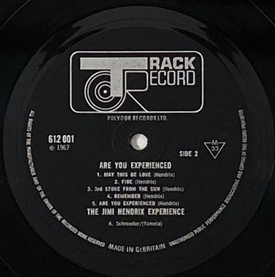 Lot 49 - THE JIMI HENDRIX EXPERIENCE - ARE YOU EXPERIENCED LP (UK MONO OG - TRACK 612 001)