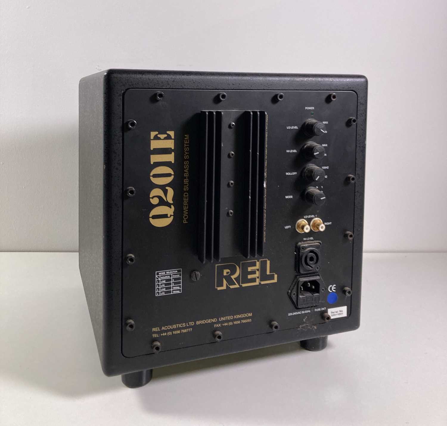 Lot 4 REL Q201E SUB BASS SYSTEM.