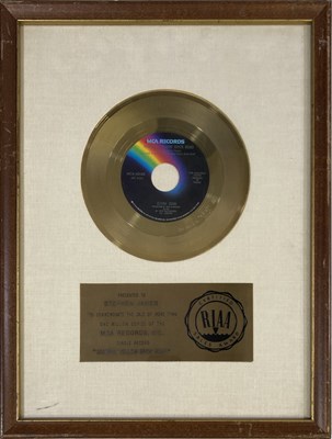 Lot 350 - ELTON JOHN - RIAA GOLD DISC AWARD - GOODBYE YELLOW BRICK ROAD.