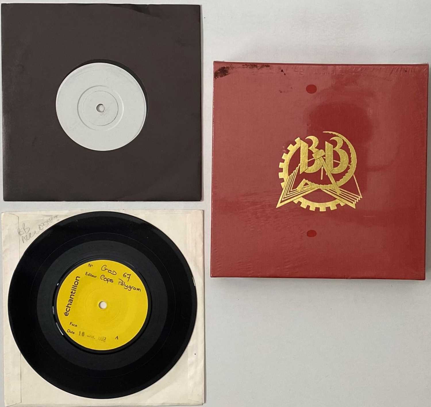 Lot 6 - BILLY BRAGG - 7" COLLECTION (WHITE LABEL TEST PRESSINGS PLUS BOX SET)