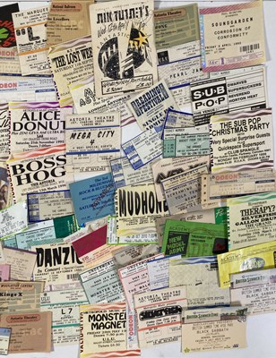 Lot 134 - 1990S GRUNGE/ALT/ROCK TICKET / PASS COLLECTION.