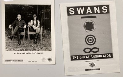 Lot 196 - SWANS - POSTER COLLECTION INC C 1980S RECORDVOX.