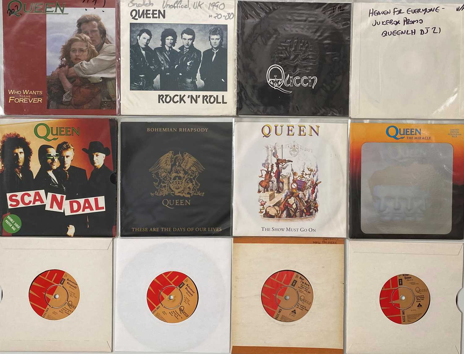 Lot 722 - QUEEN - 7" COLLECTION