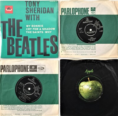 Lot 36 - THE BEATLES - 7"/EP COLLECTION (WITH SUPERB OG GERMAN MY BONNIE EP)