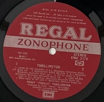 Lot 53 - PAUL MCCARTNEY - THRILLINGTON LP (ORIGINAL UK PRESSING - REGAL ZONOPHONE EMC 3175)