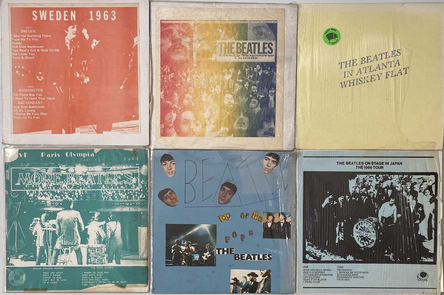 Lot 54 - THE BEATLES / RELATED - PRIVATE PRESSINGS - LP PACK
