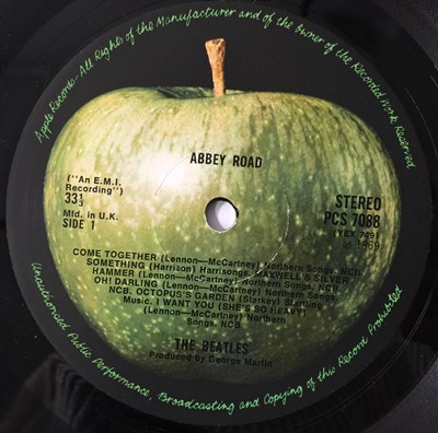 Lot 56 - THE BEATLES - ABBEY ROAD LP (ORIGINAL UK 'MISALIGNED' COPY - PCS 7088)