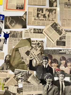 Lot 89 - THE BEATLES - BOOKS, NEWSPAPERS AND CUTTINGS ARCHIVE.
