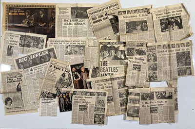 Lot 89 - THE BEATLES - BOOKS, NEWSPAPERS AND CUTTINGS ARCHIVE.