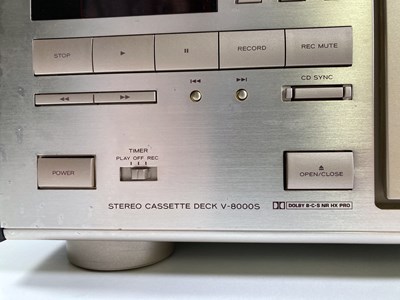 Lot 7 - TEAC STEREO CASSETTE DECK DOLBY S NR HX PRO V-8000S.