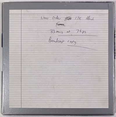 Lot 429 - NEW ORDER - 1980S RADIO INTERVIEW RECORDING TAPE.