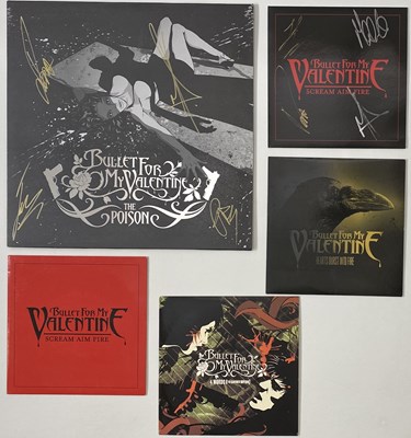 Lot 772 - BULLET FOR MY VALENTINE - THE POISON LP (SIGNED) / 7" PACK