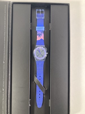 Lot 194 - JAMES BOND - LICENSE TO KILL SWATCH WATCH.