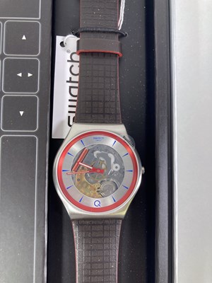 Lot 195 - JAMES BOND - NO TIME TO DIE Q SWATCH WATCH.