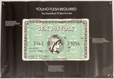 Lot 577 - THE SEX PISTOLS YOUNG FLESH REQUIRED POSTER.