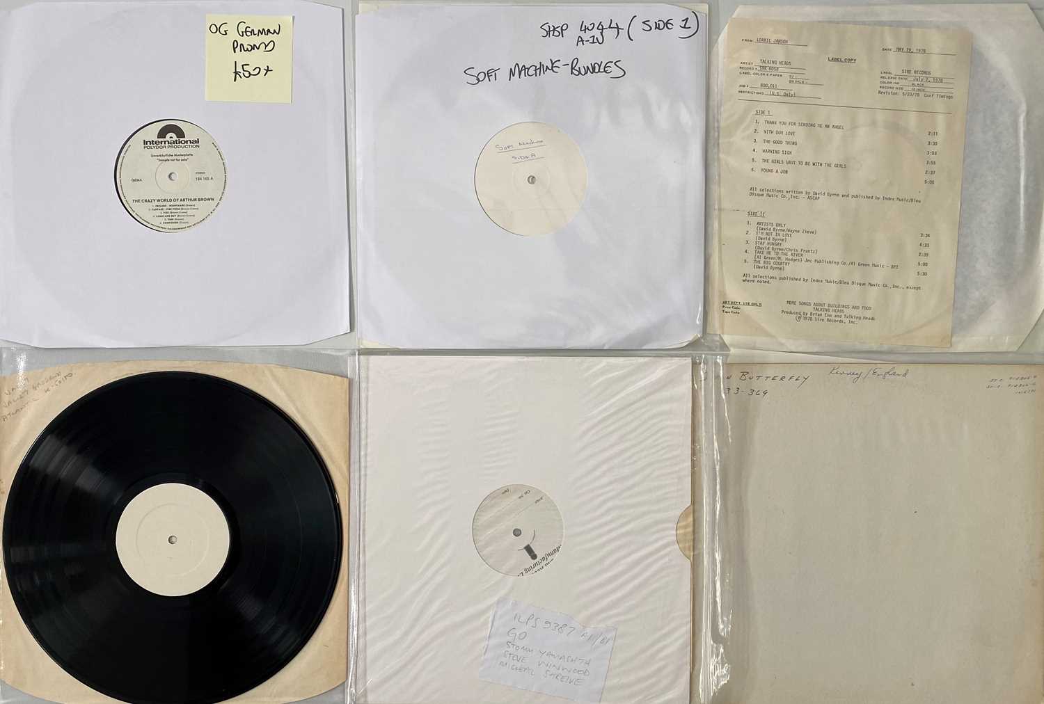 Lot 802 - MIXED ROCK - WHITE LABEL TEST PRESSINGS/ PROMOS COLLECTION