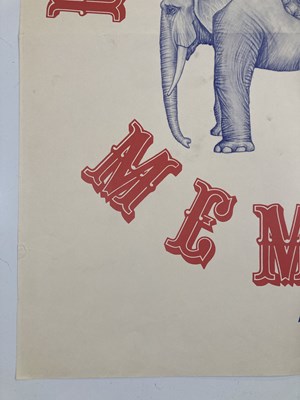 Lot 121 - THE BEATLES - LENNON INTEREST - ELEPHANT'S MEMORY ORIGINAL PROMO POSTER.