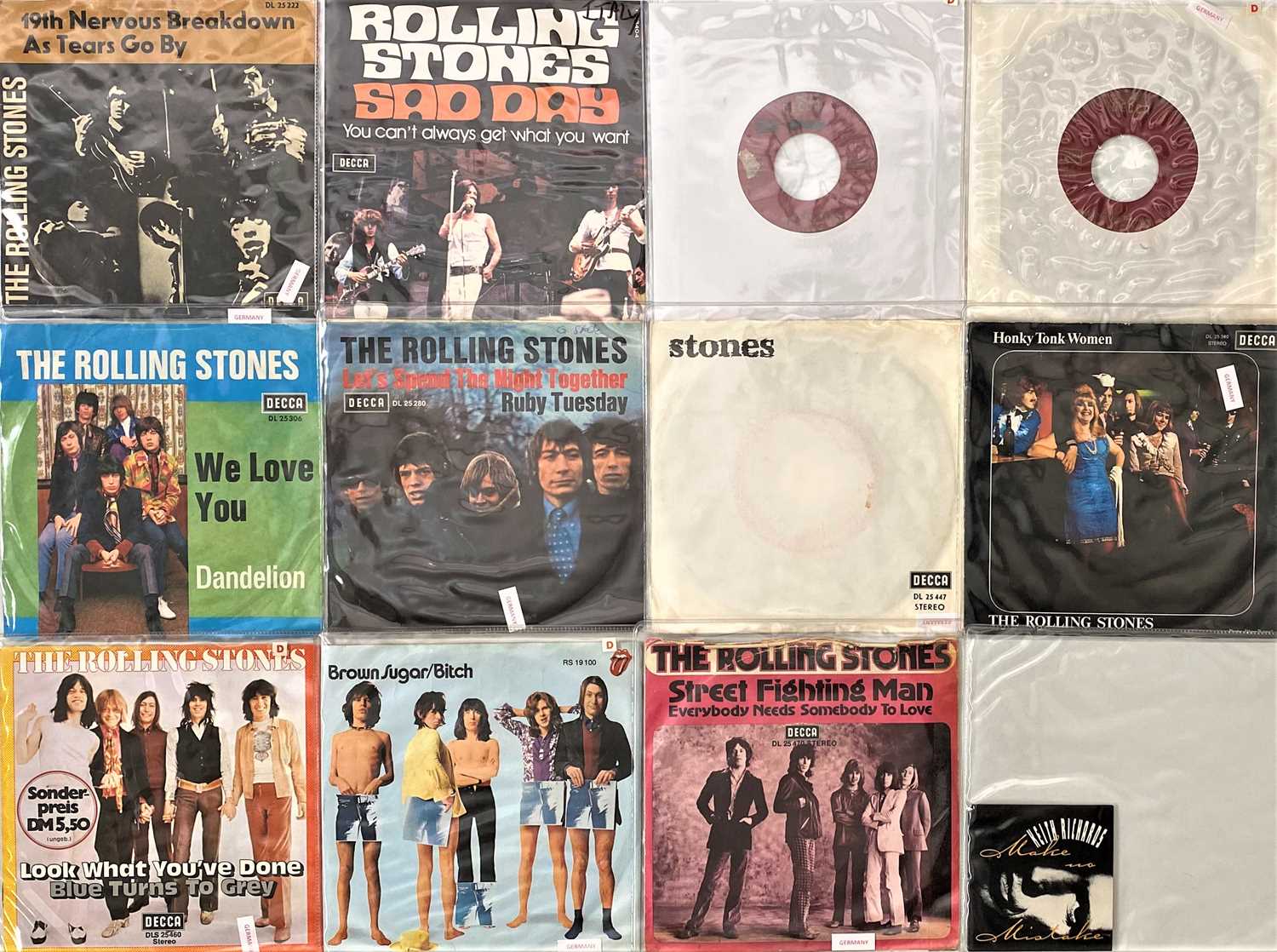 Lot 863 - THE ROLLING STONES - EUROPEAN PRESSINGS - 7" COLLECTION