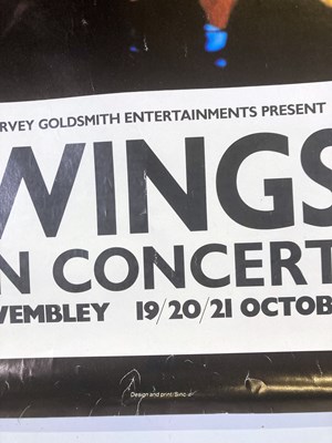 Lot 122 - PAUL MCCARTNEY / WINGS - ORIGINAL 1976 CONCERT POSTER.