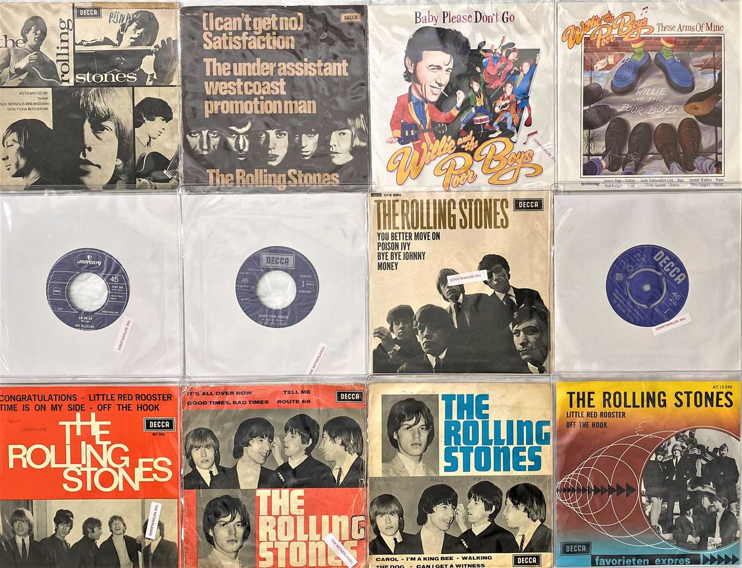 Lot 865 - THE ROLLING STONES - DUTCH PRESSINGS - 7" COLLECTION