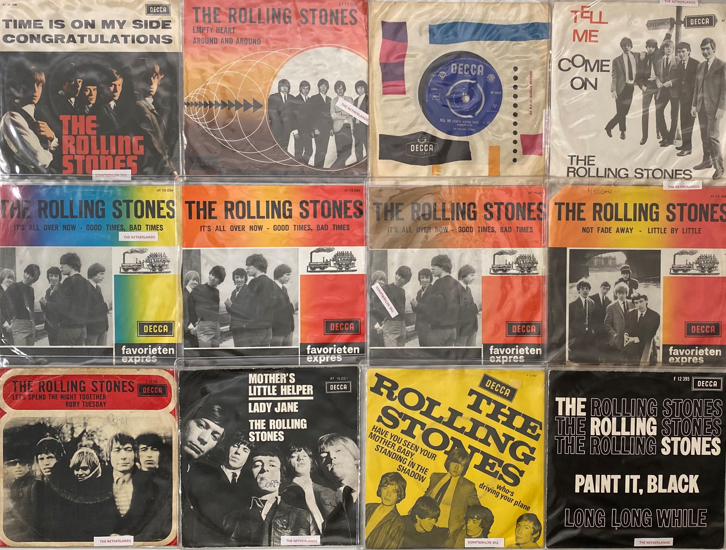 Lot 865 - THE ROLLING STONES - DUTCH PRESSINGS - 7