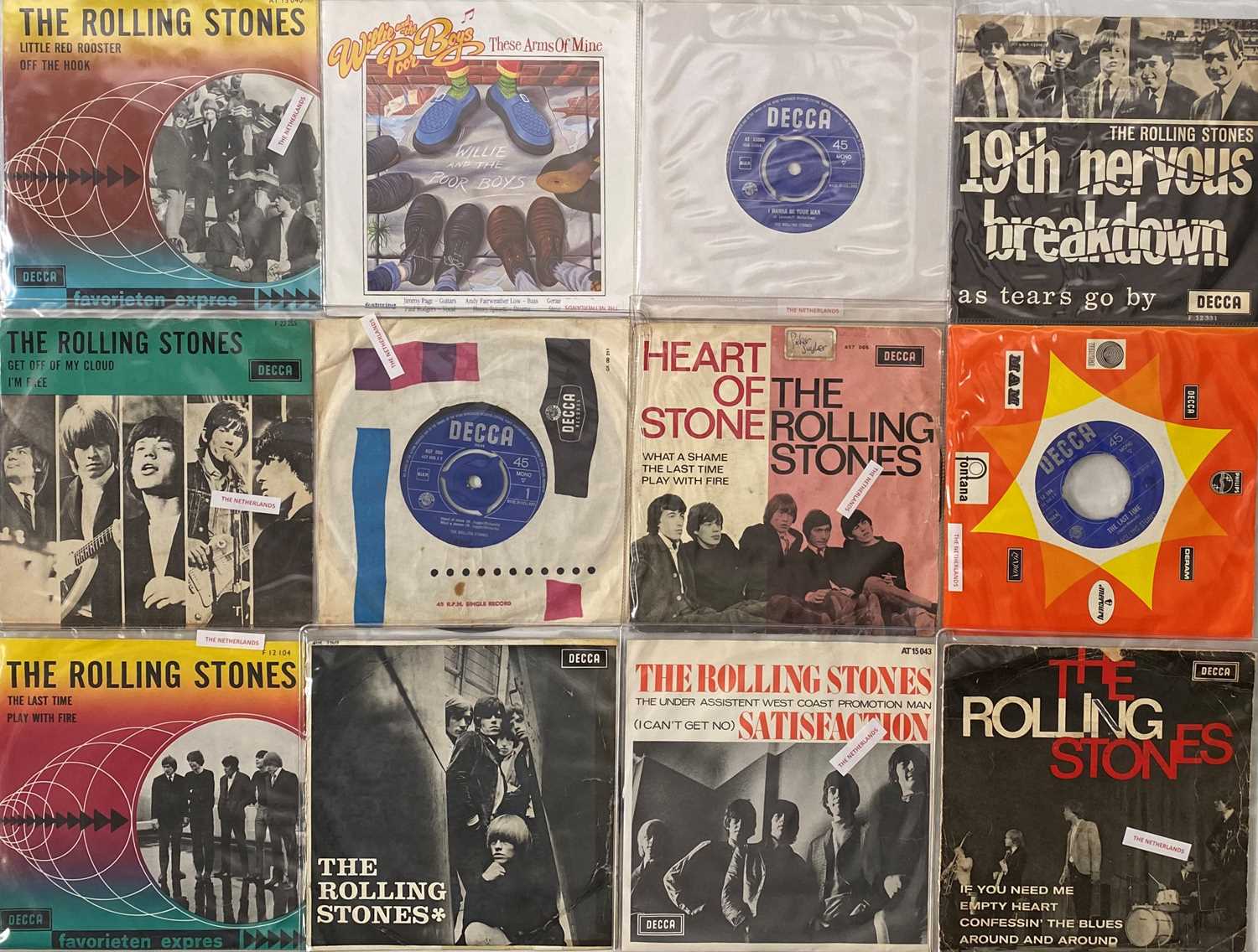 Lot 866 - THE ROLLING STONES - DUTCH PRESSINGS - 7