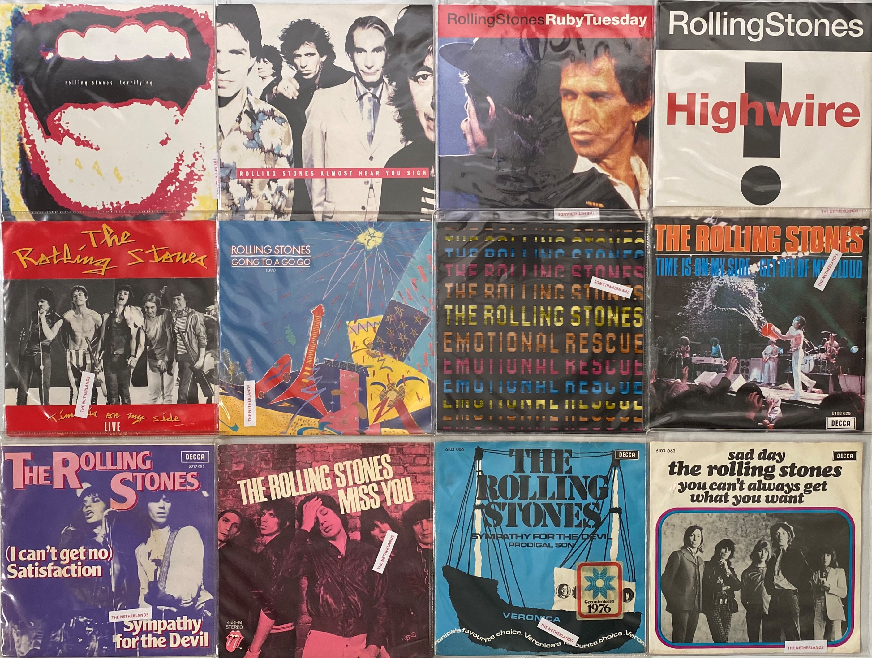 Lot 866 THE ROLLING STONES DUTCH PRESSINGS 7"