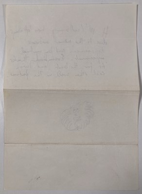 Lot 144 - THE BEATLES - PAUL MCCARTNEY - HANDWRITTEN NOTES ON HENRY MCCULLOCH LEAVING THE BAND.