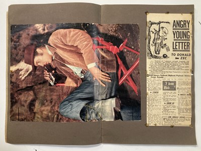 Lot 394 - ELVIS PRESLEY SCRAPBOOKS AND CUTTINGS.