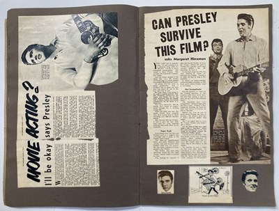 Lot 394 - ELVIS PRESLEY SCRAPBOOKS AND CUTTINGS.