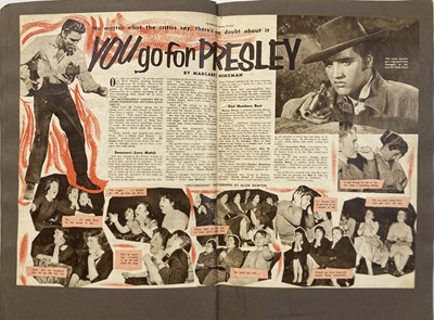 Lot 394 - ELVIS PRESLEY SCRAPBOOKS AND CUTTINGS.