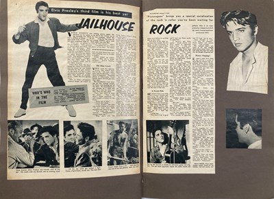 Lot 394 - ELVIS PRESLEY SCRAPBOOKS AND CUTTINGS.