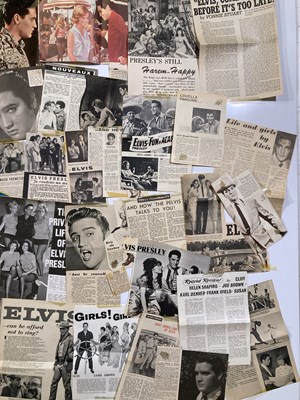 Lot 394 - ELVIS PRESLEY SCRAPBOOKS AND CUTTINGS.