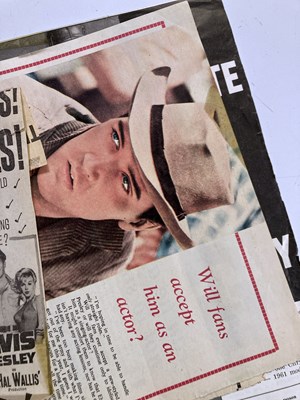 Lot 394 - ELVIS PRESLEY SCRAPBOOKS AND CUTTINGS.