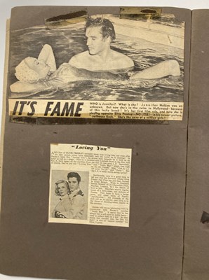 Lot 394 - ELVIS PRESLEY SCRAPBOOKS AND CUTTINGS.