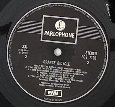 Lot 78 - ORANGE BICYCLE - ORANGE BICYCLE LP (ORIGINAL UK COPY - PARLOPHONE PCS 7108)